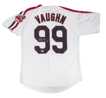 Charlie Sheen Autographed "Ricky Vaughn" Wild Thing Cleveland Indians Jersey